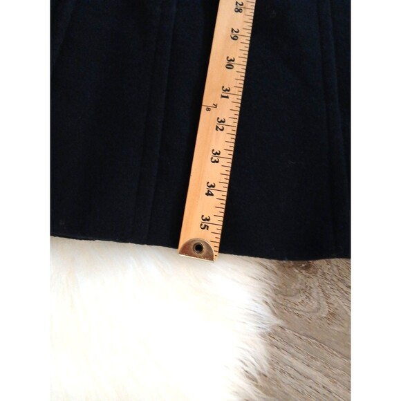 NWOT Ulla Popken Women's Size XXL Black Button-Up Wool Blend Mid-Length Pea Coat - Picture 8 of 9